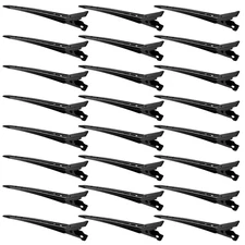 24 Packs Duck Bill Clips,  3.35 Inches Rustproof Metal Alligator Curl Clips with