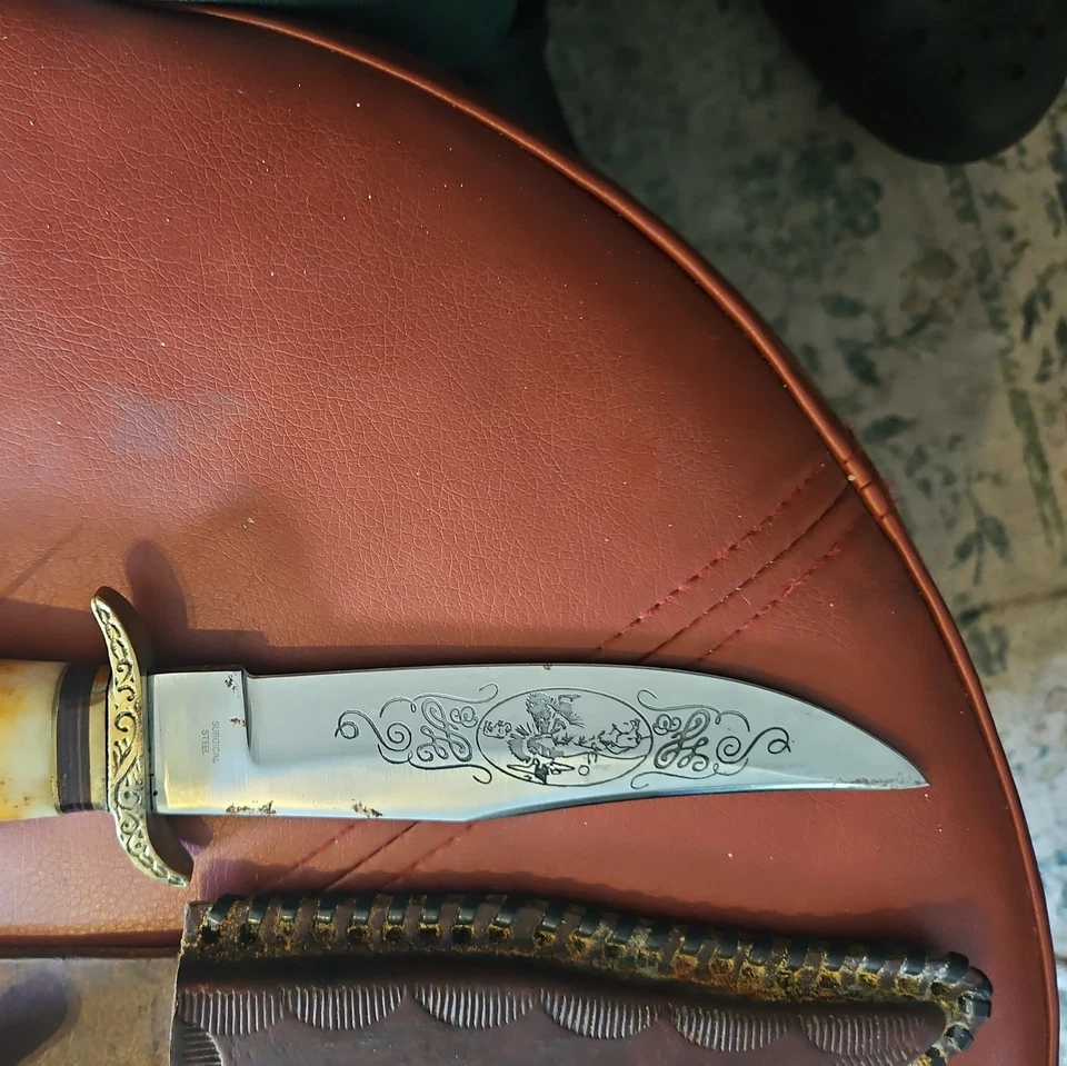 Chipaway Cutlery Buffalo Skinner Fixed Knife Bowie hunter 11" overall Frost - Image 2 of 4