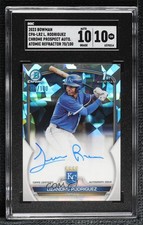 2023 Bowman Chrome Prospect Atomic Refractor Lizandro Rodriguez SGC 10 Auto 0xh3