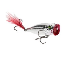 Mach Baits Sprayin Shad Finesse Popper 1/4 oz Chrome ~ 2-3/8”