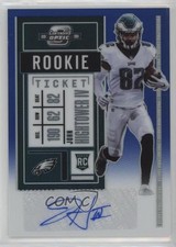 2020 Contenders Optic Rookie Ticket Blue Prizm 45/99 John Hightower IV Auto z7d