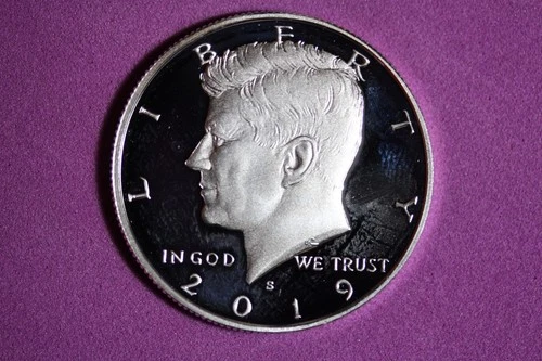 ESTATE FIND 2019 S PROOF SILVER KENNEDY HALF DOLLAR #K58923
