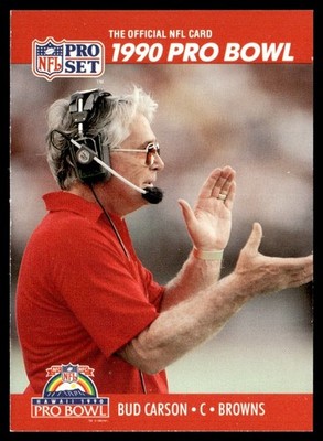 1990 Pro Set Bud Carson Cleveland Browns #378