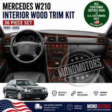 Wood Look Dash Trim Kit For Mercedes Benz W210 E Class 36pc 1995-2002 Wood Look Dash Trim Kit For Mercedes Benz W210 E Class 36pc 1995-2002