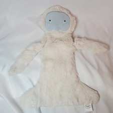 Slumberkins Blue Face Yeti Snuggler Ultra Plush Lovey 14 White Ivory