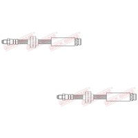 2X Quick Brake Bremsschlauch Links Rechts FüR Mazda 3 BL BK 5 CW CR19 Ford