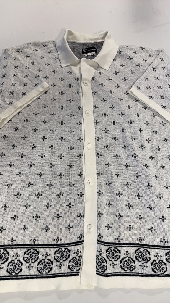 Original Use Patterned Short Sleeve Button-Up Shi… - image 1