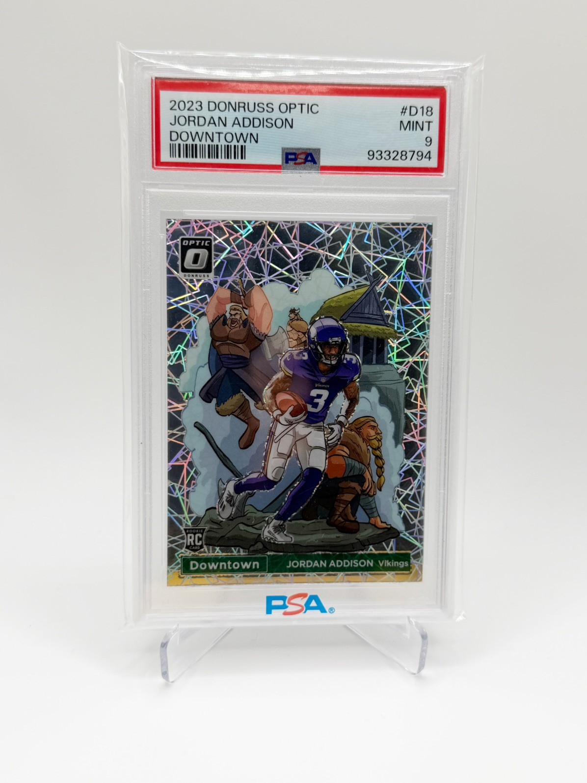 2023 Panini Donruss Optic - Downtown Jordan Addison #D-18 (RC) PSA 9