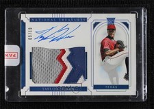 2019 Panini National Treasures Silver 9/10 Taylor Hearn #60 Auto a3i