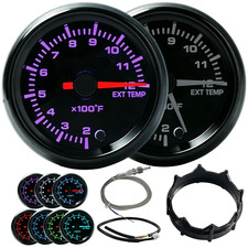 Pyrometer Egt Exhaust Gas Temp Gauge 52mm 0-2192 Pointer Analog 12v Kit Probe Pyrometer Egt Exhaust Gas Temp Gauge 52mm 0-2192 Pointer Analog 12v Kit Probe