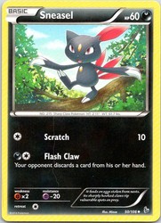 Sneasel 50/106 Flashfire Uncommon Pokémon Card