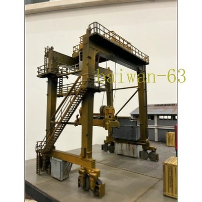 HO Scale Train Model Scene Accessories, Large Gantry Crane for Dock Use Colored