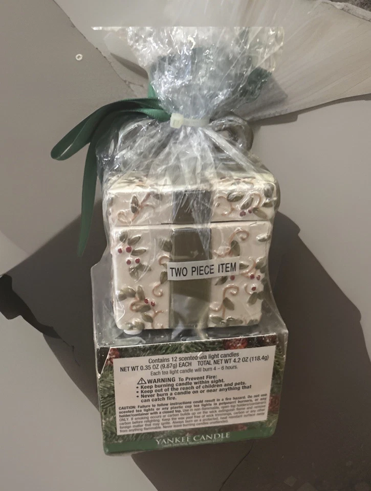 yankee scented tea lights balsam & cedar  2 piece set New Original Package - Image 3 of 4