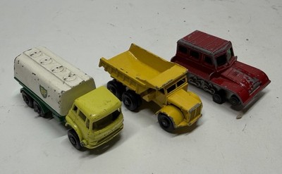 Three Cars Matchbox Lesney series, manufactured in England during the 1960s