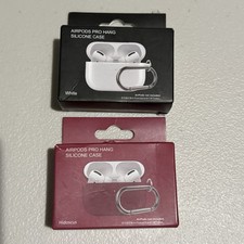AirPods Pro 2019 Case Soft Silicone Shockproof With Keychain Lot Of 2