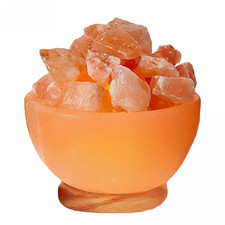 Himalayan Glow Pink Salt Bowl Night Lamp Crystal Himalayan Salt Chunks