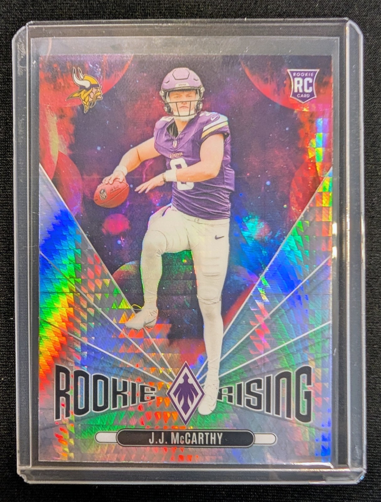 2024 Panini Phoenix - Rookie Rising J.J. McCarthy #RR-JMY Hyper (RC)