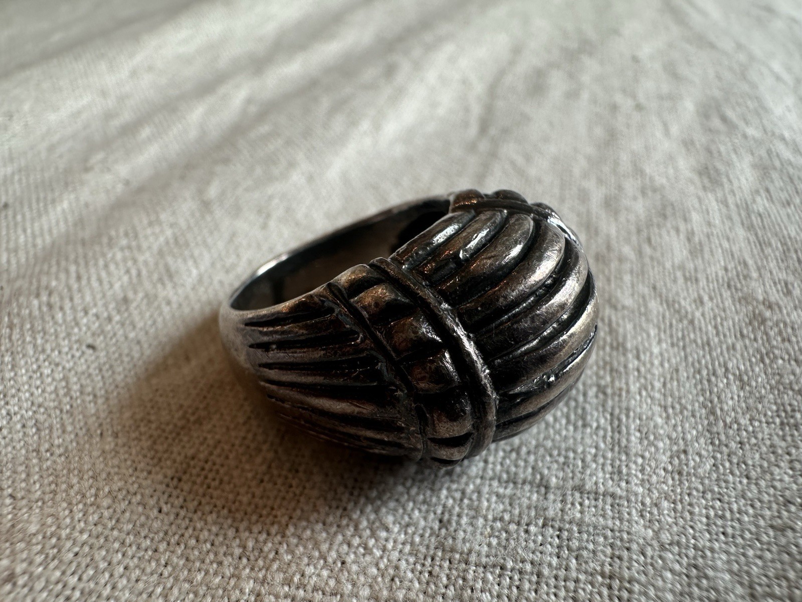 Sterling Silver 925 Statement Ring – Bold Moderni… - image 3