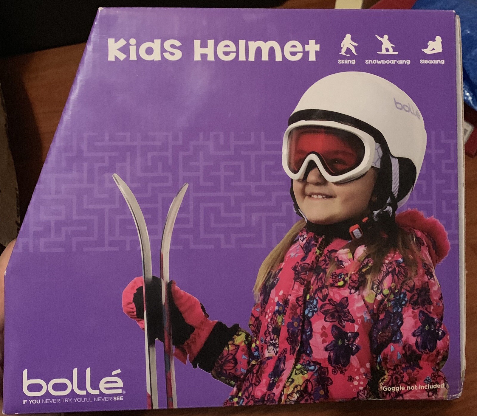 youth ski helmet with goggles
