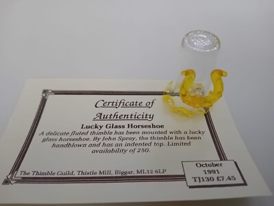 glücksglas hufeisen fingerhut