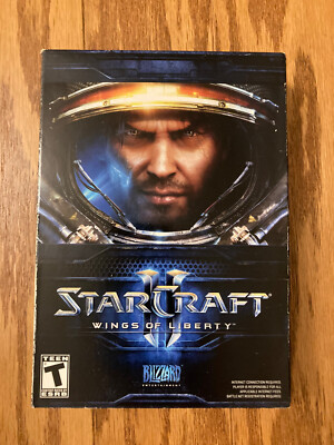 StarCraft 2: Wings of Liberty PC Computer Game  Complete Manual Inserts Pad Box