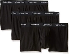 Calvin Klein 257225 Men's Cotton Stretch Multipack Low Rise Trunks Size X-Large