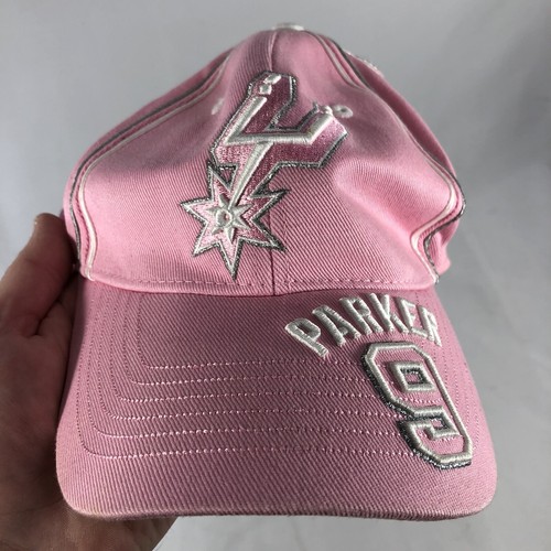 Tony Parker Hat Cap Womens Pink Adjustable NBA Spurs One Size Fits Most OSFM - Picture 13 of 13