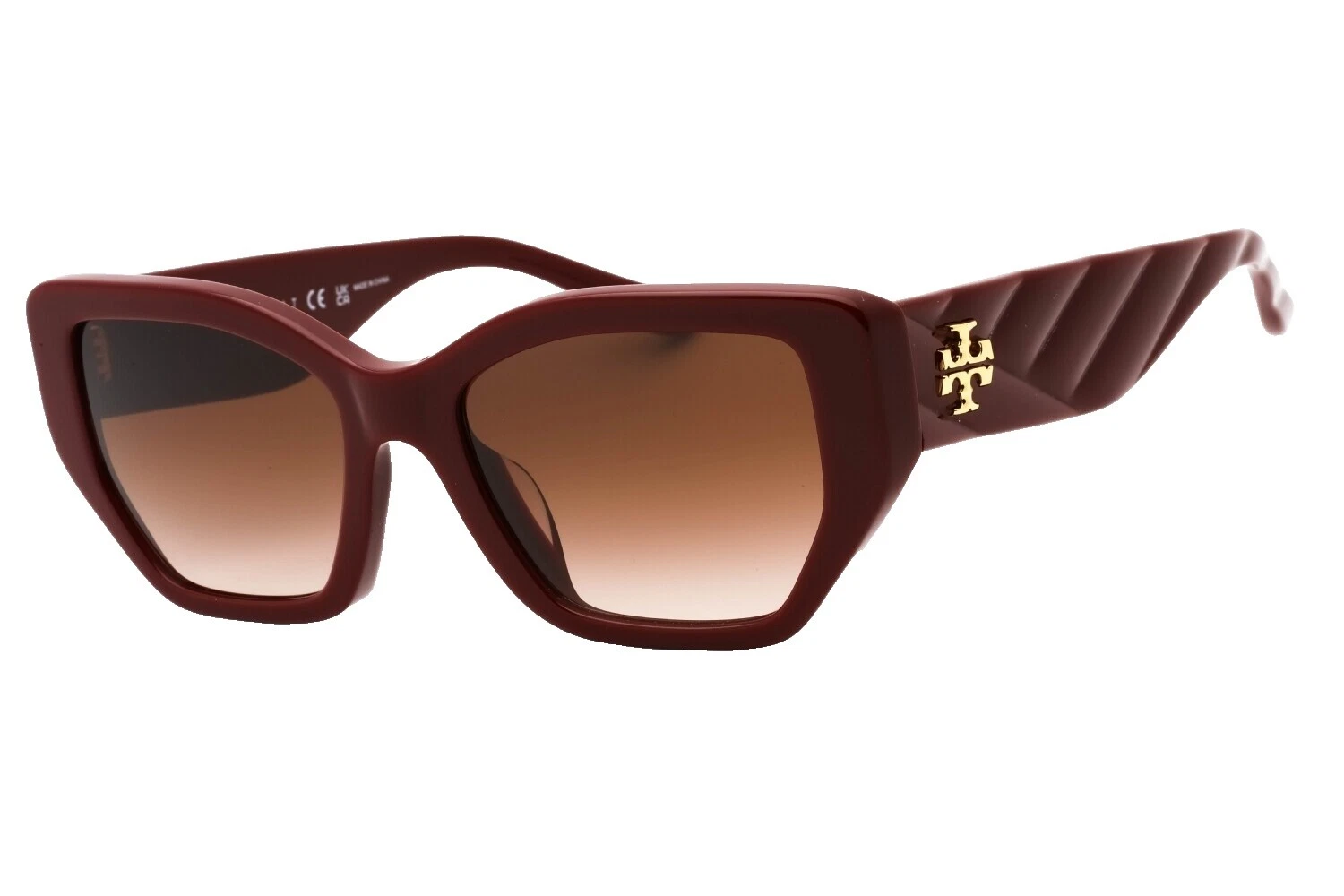 Marco de plástico de ojo de gato Tory Burch Gafas de sol para mujeres