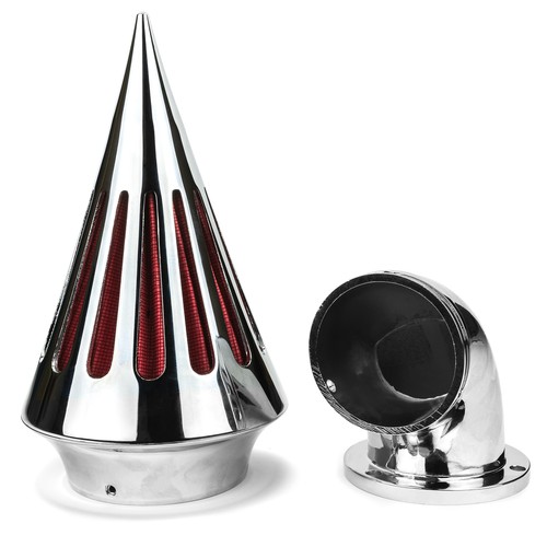 Motorcycle Chrome Spike Air Cleaner Intake Filter For Harley Davidson Softail - Bild 5 von 9
