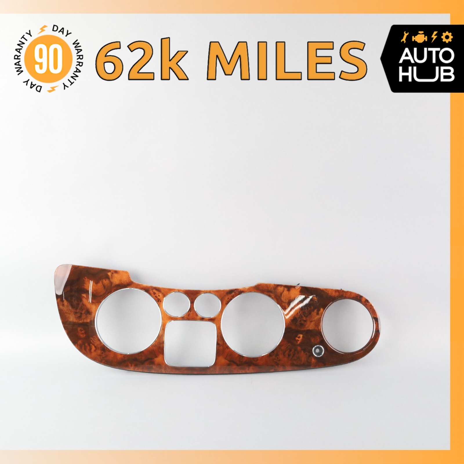 03-13 Bentley Continental GTC GT Dash Panel Speedometer Bezel Trim Wood OEM 62k