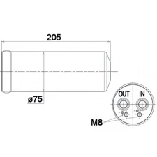 Dehydrator Filter CD279G 8880700199 8E0 820 193 R V10-06-0010 5800D053 QRD6D
