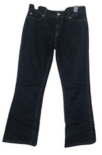 London Jean Blue Flare Leg Dark Blend Stretch Women’s Jeans Size 8