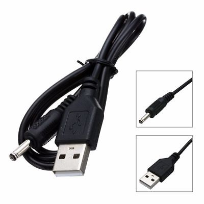 USB to 3.5mm x 1.35mm Barrel Connector 5V DC Power Cable Cord Jack