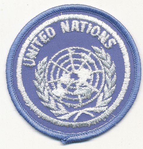 United Nations patch US made for US military forces 1980s make