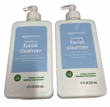 Amazon Basics Hydrating Facial Cleanser, 12 Oz Each, (2 PACK)