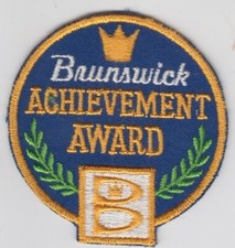 Naszywka Brunswick Achievement Award. Kręgle. Pamiątki. Vintage