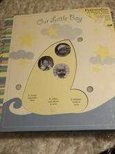 Baby Boy photo album-Keep Sake Book, Information Pages Included Free Gift 