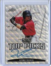 2019 Leaf Metal KEONI CAVACO Top Picks Silver Wave Prismatic Auto RC 17/30 Twins