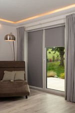 Springrollo Mittelzugrollo Thermo für Fenster und Tür mit Aluminiumschiene