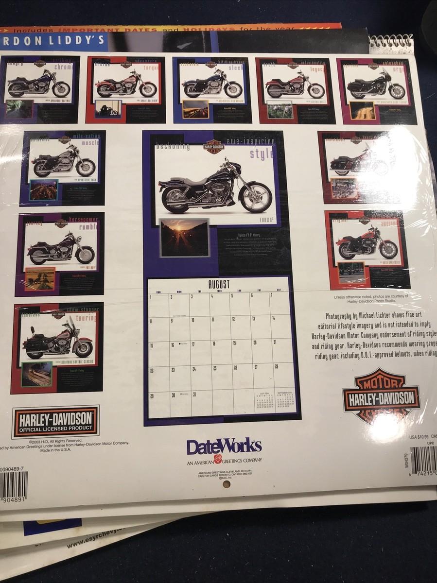 2004スポーツイラストレイテッドビッグカレンダー Harley-Davidson The Legend Rolls On 16 Month 2004 Calendar