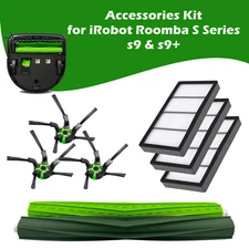 Replenishment Kit for iRobot Roomba S9 S9+ 9150 9550 Roller Side Brush Filter