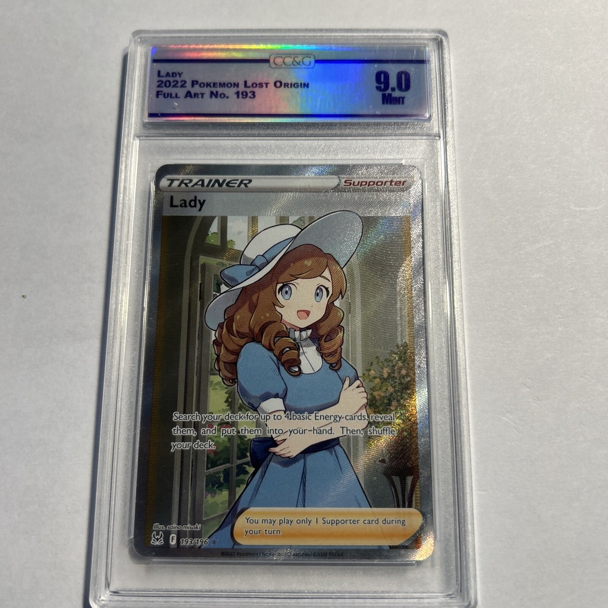 Pokmon TCG Lady Sword & Shield -Lost Origin 193/196 Holo Ultra Rare Mint 9 CC&G Pokmon TCG Lady Sword & Shield -Lost Origin 193/196 Holo Ultra Rare Mint 9 CC&G