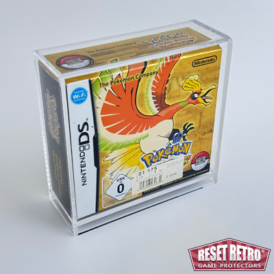 Acrylic Box Case Fits Pokémon HeartGold or SoulSilver Original Box UV Cover