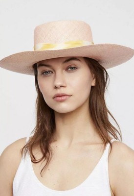Anthropologie Van Palma aurora hat new with tags size medium NWT $268 Van Palma Tie Dye Silk Band Aurora Straw Hat | eBay main image 2