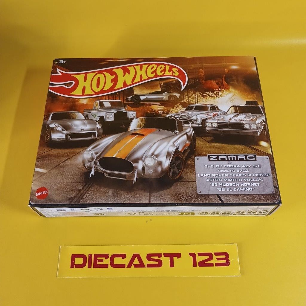 Hot Wheels 2023 ZAMAC Gift Set 6 Cars Nissan 370Z Cobra El Camino