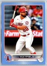 2022 TOPPS SERIES 2 FATHER DAY JACK MAYFIELD LOS ANGELES ANGELS #614