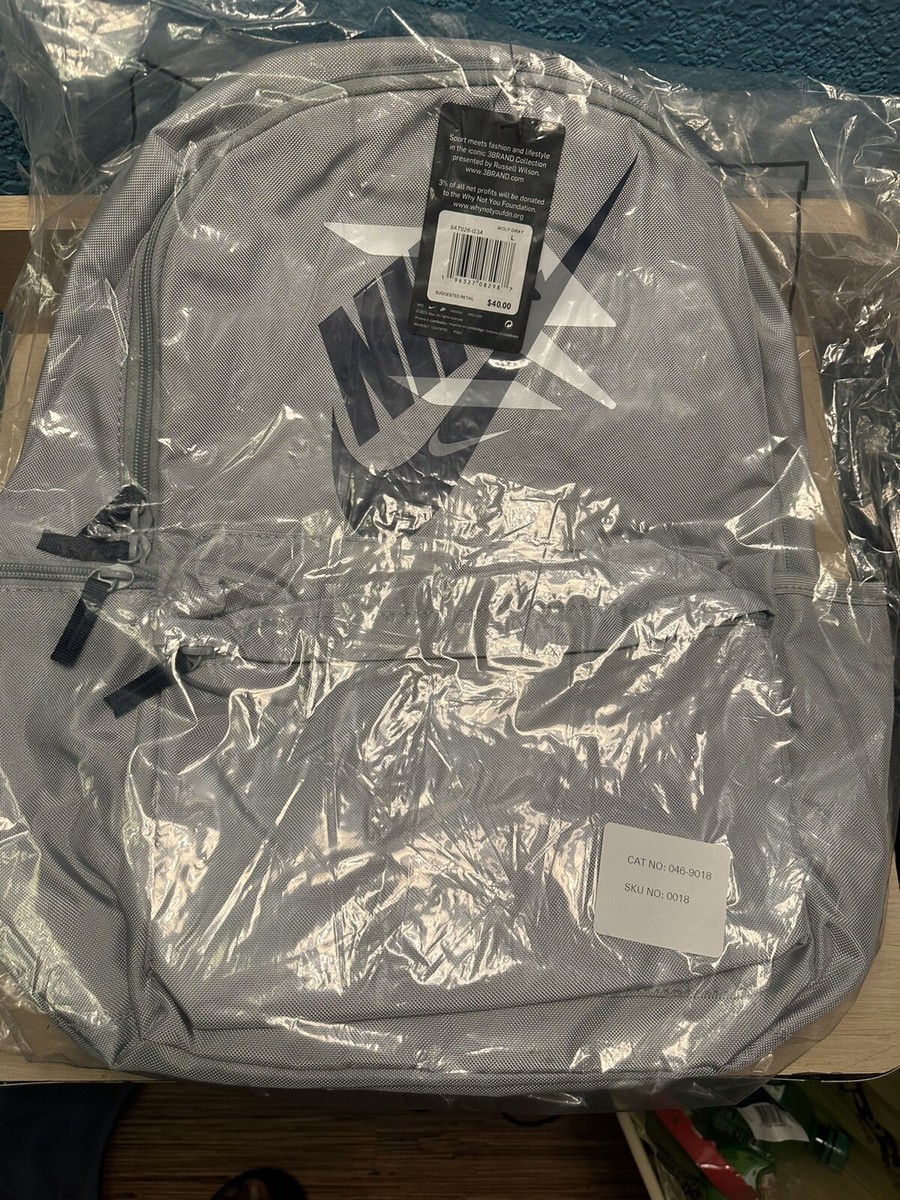 350 Nike 3BRAND By Russell Wilson Mash Up Backpack Grey | eBay