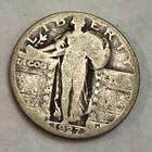 1927-S Standing Liberty silver quarter. Good. #md1