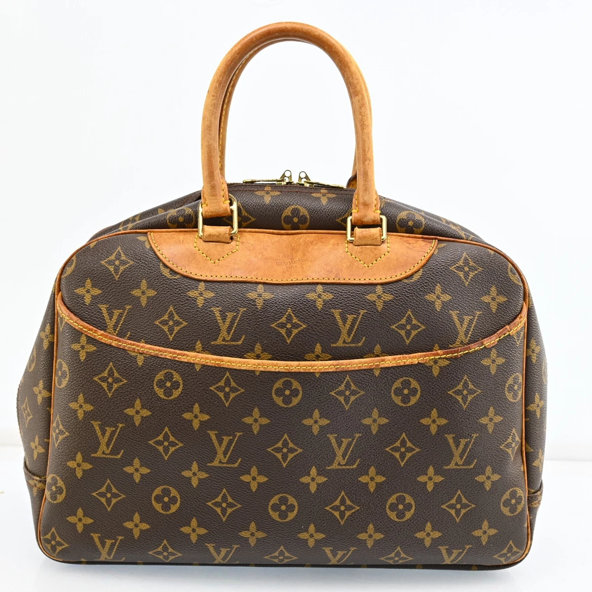 LOUIS VUITTON Monogram Deauville M47270 hand bag N1292CTp412