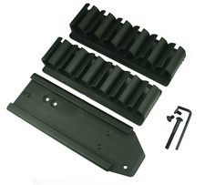 Shooters Gate Pro Series 12ga Shotgun Side Saddle Shell Carrier Mount Set -black